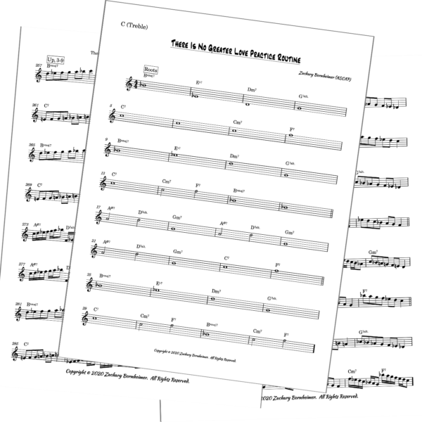 Example Chord Practice Routine (There Is No Greater Love)